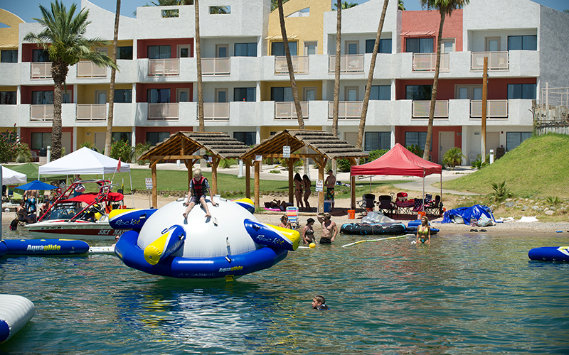 Children playing in the Kid Zone Waterpark